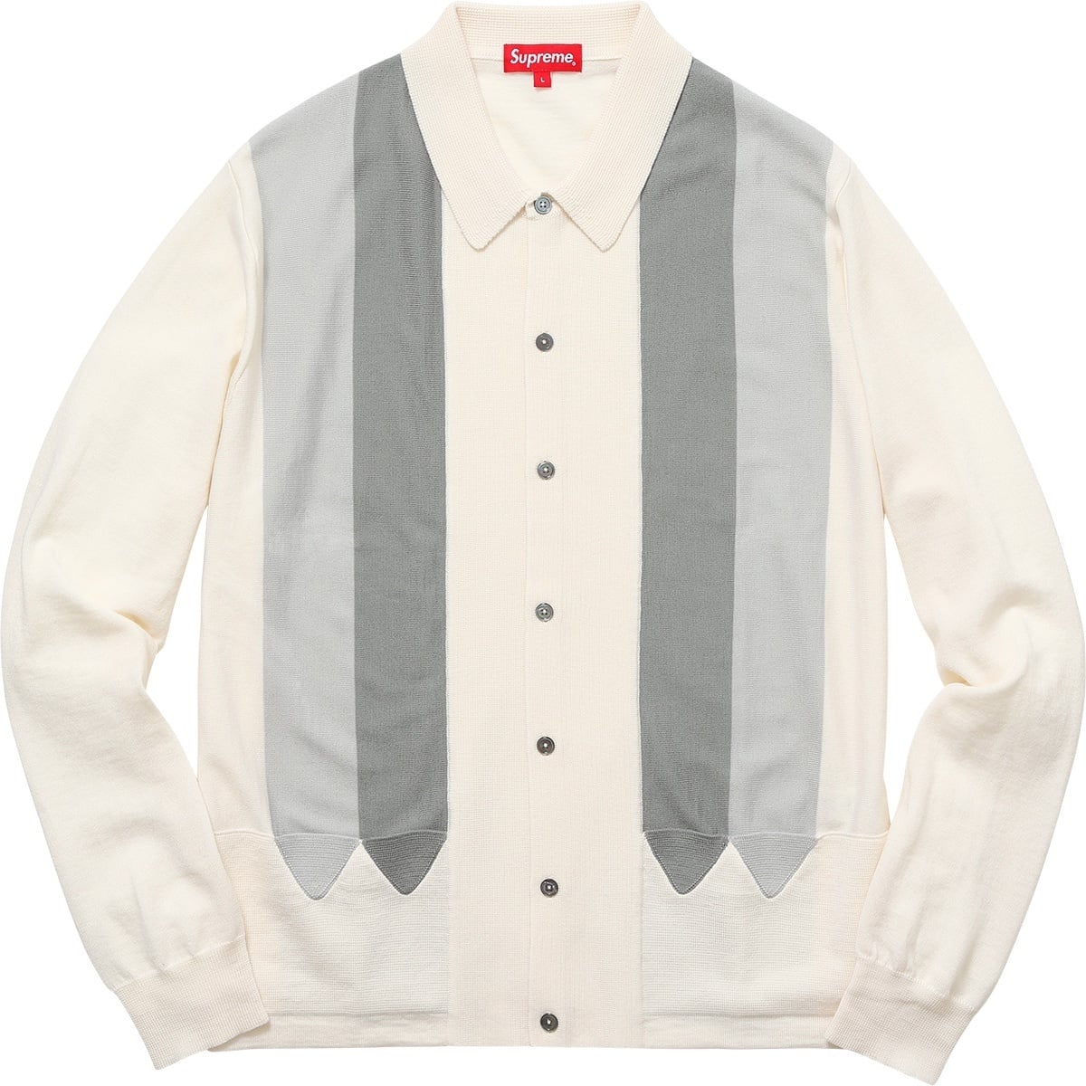 Arrows Striped Polo Sweater view 5